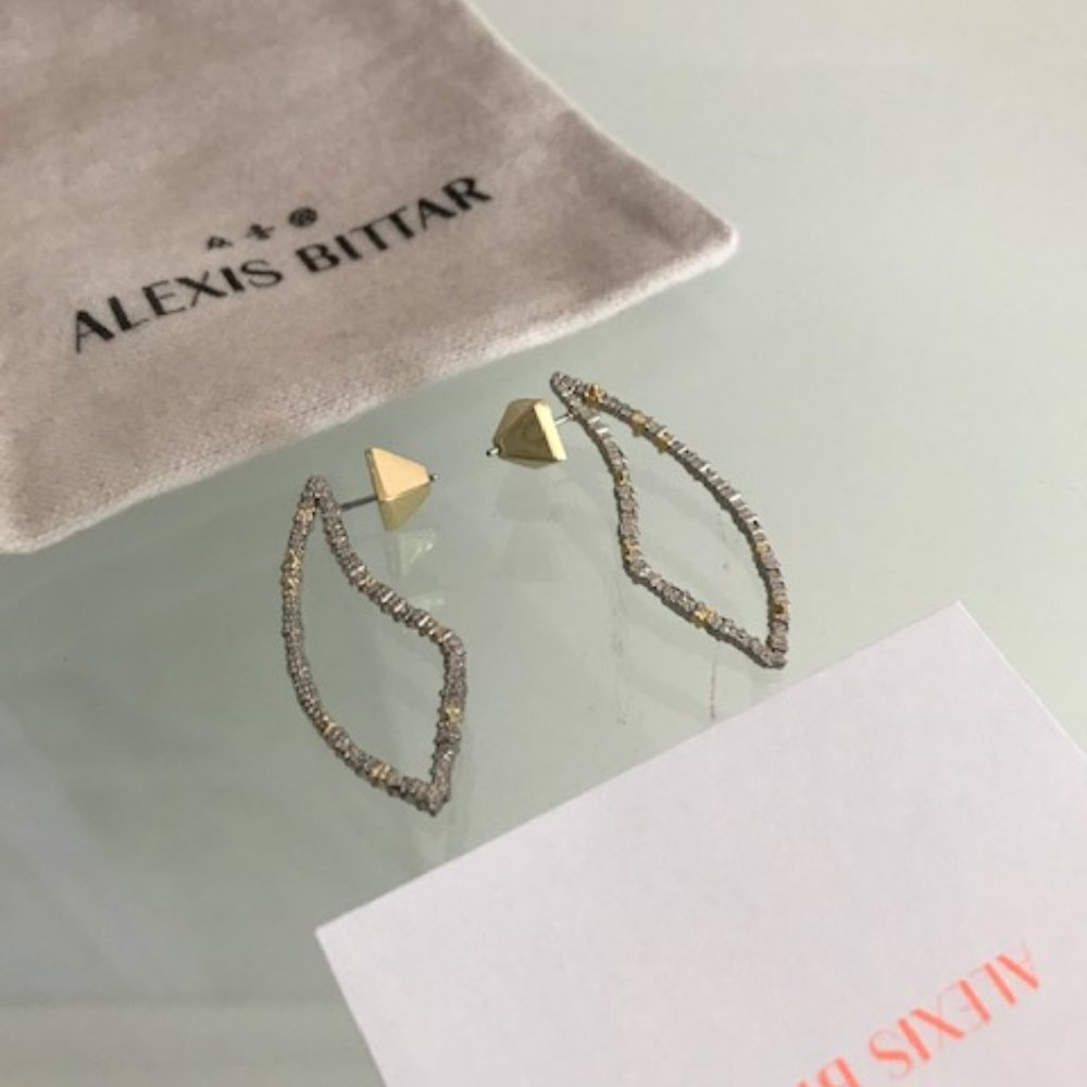 ALEXIS BITTAR Encrusted Abstract Thorn Earrings - Picture 5 of 8